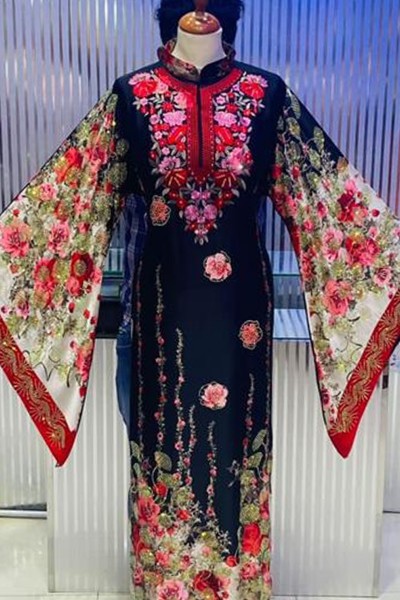 (3 Pieces Set) Asbah Abaya