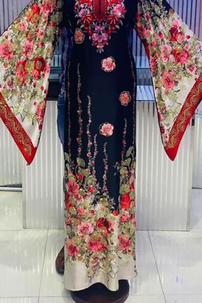 (3 Pieces Set) Asbah Abaya