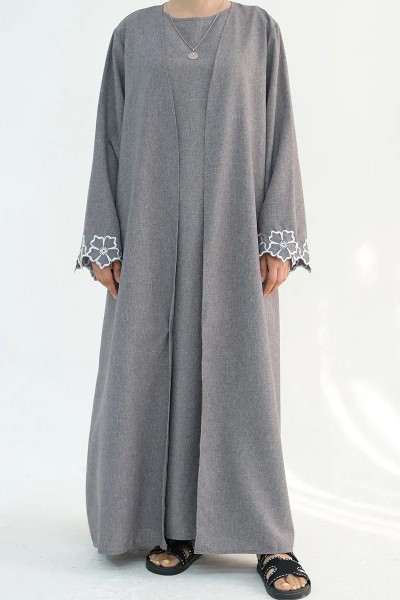 (MOQ 6 PCS) Husniya Stylish Abaya