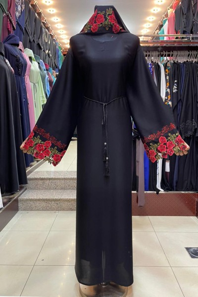 (3 Pieces Set) Modest Abaya 