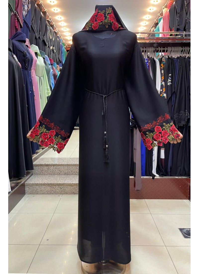 (3 Pieces Set) Modest Abaya 