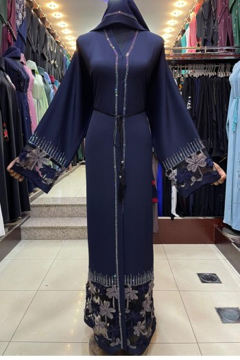 (3 Pieces Set) Fancy Abaya