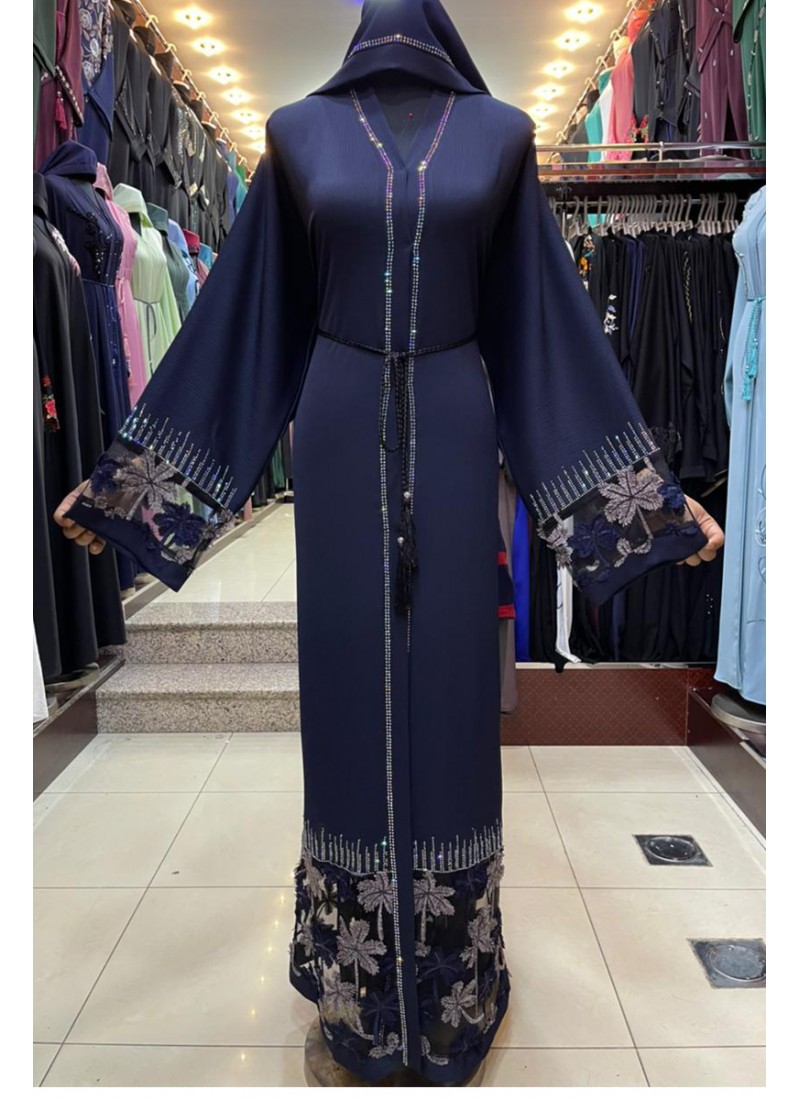 (3 Pieces Set) Fancy Abaya