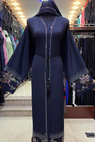 (3 Pieces Set) Fancy Abaya