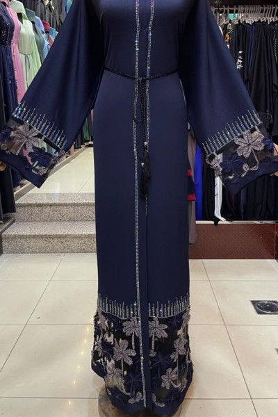 (3 Pieces Set) Fancy Abaya