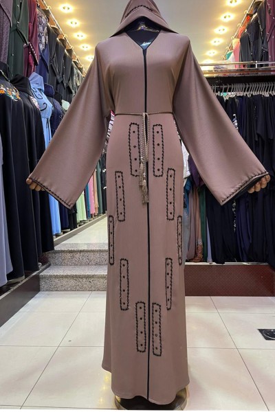 (3 Pieces Set) Stylish Abaya