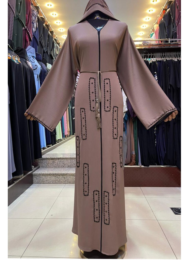 (3 Pieces Set) Stylish Abaya