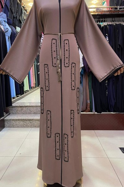 (3 Pieces Set) Stylish Abaya