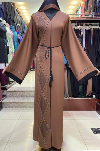 (3 Pieces Set) Vintage Abaya