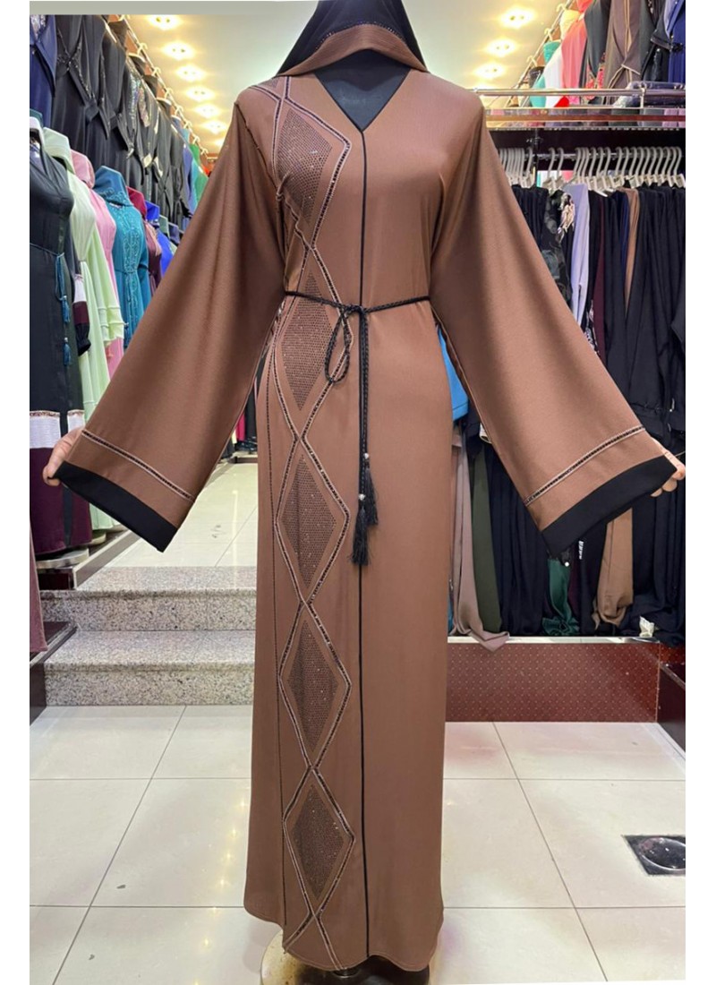 (3 Pieces Set) Vintage Abaya