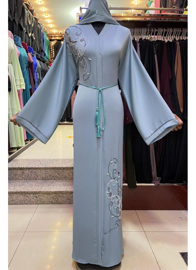 (3 Pieces Set) Classy Stone Abaya