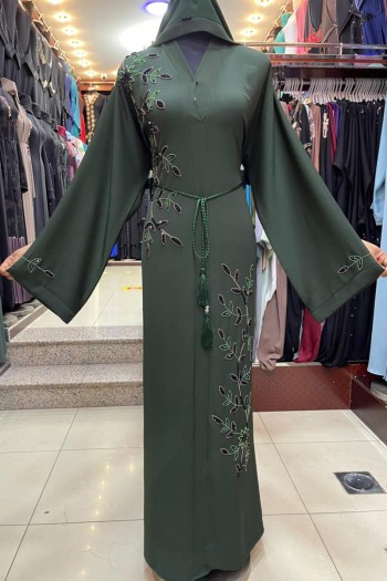 (3 Pieces Set) Vogue Abaya 