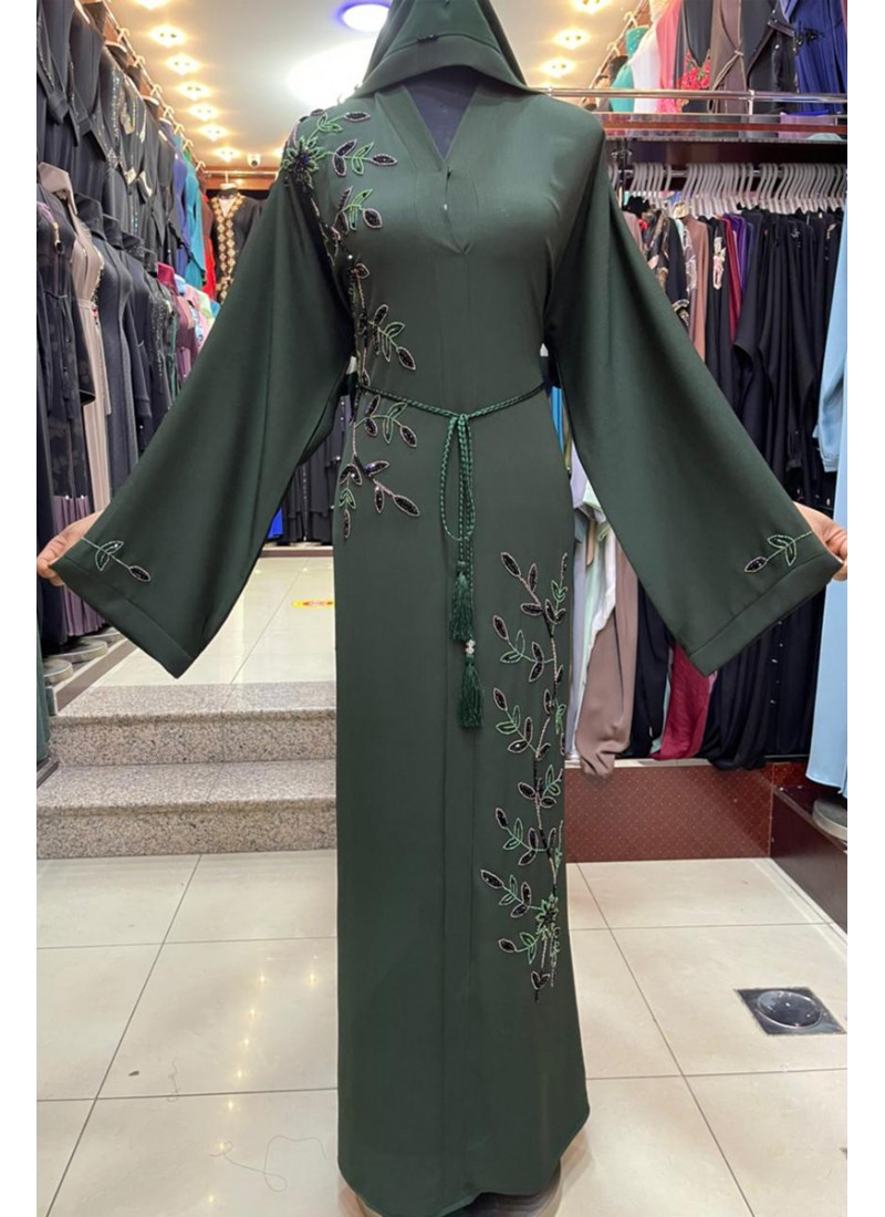 (3 Pieces Set) Vogue Abaya 