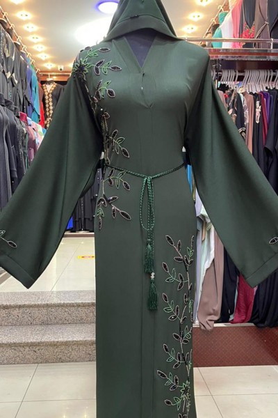 (3 Pieces Set) Vogue Abaya 