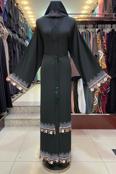 (3 Pieces Set) Classy Abaya 