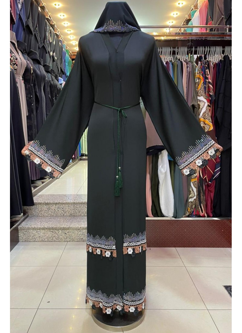 (3 Pieces Set) Classy Abaya 