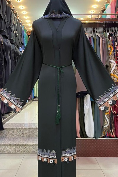 (3 Pieces Set) Classy Abaya 