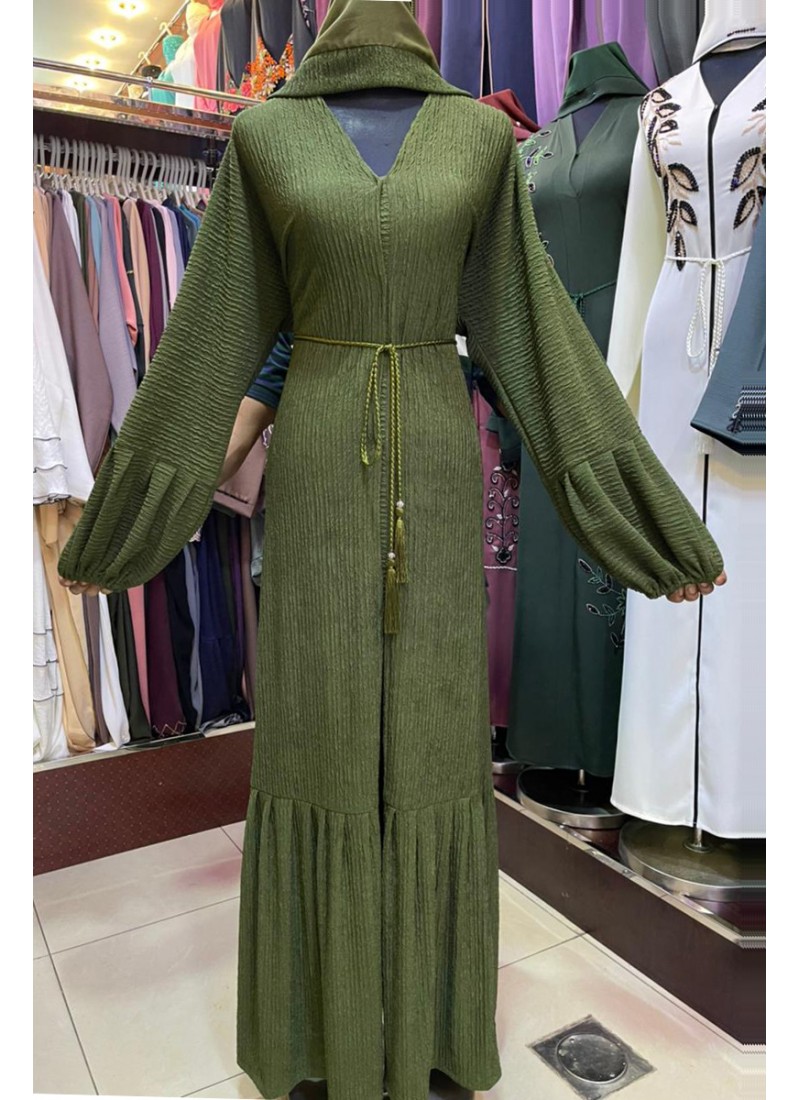  Rolling Pleats Abaya (MOQ 6 PCS)