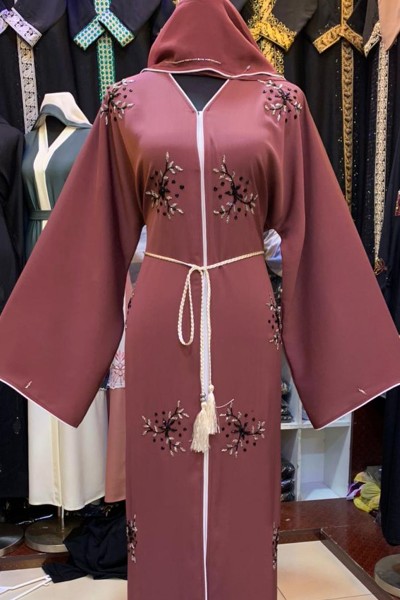(3 Pieces Set) Elegant Abaya 