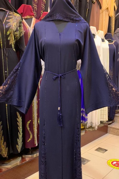 (3 Pieces Set) Appliques Abaya 