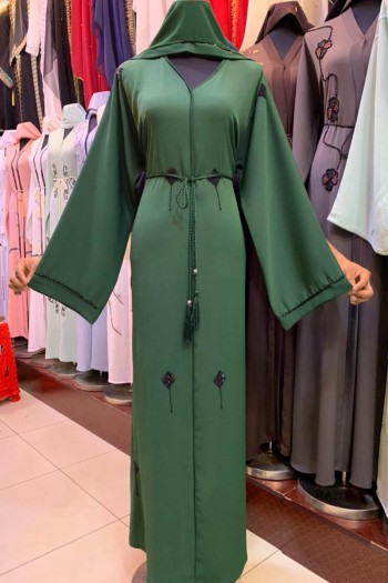 (3 Pieces Set) Royal Style Abaya 