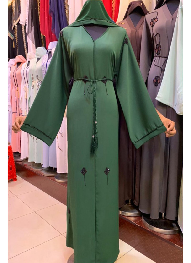 (3 Pieces Set) Royal Style Abaya 