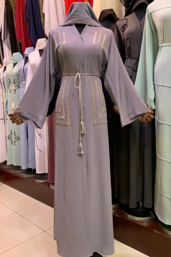 (3 Pieces Set) Occasional Abaya 