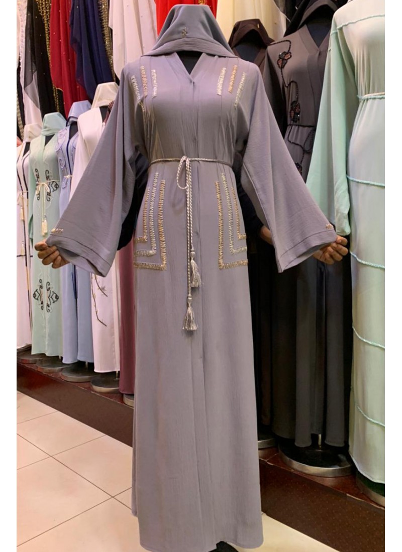 (3 Pieces Set) Occasional Abaya 