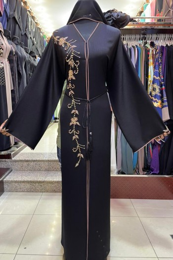 (3 Pieces Set) Flare Abaya 