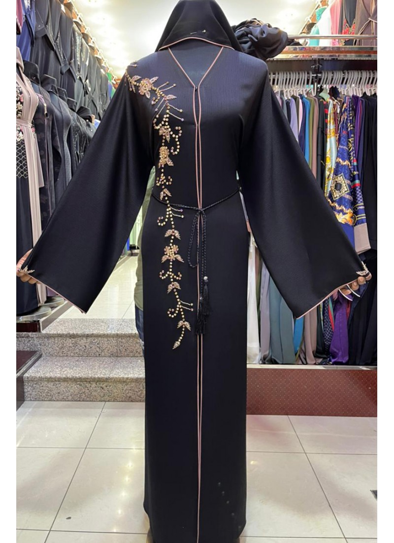 (3 Pieces Set) Flare Abaya 