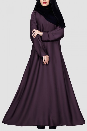 Stylish Plain Umbrella Abaya