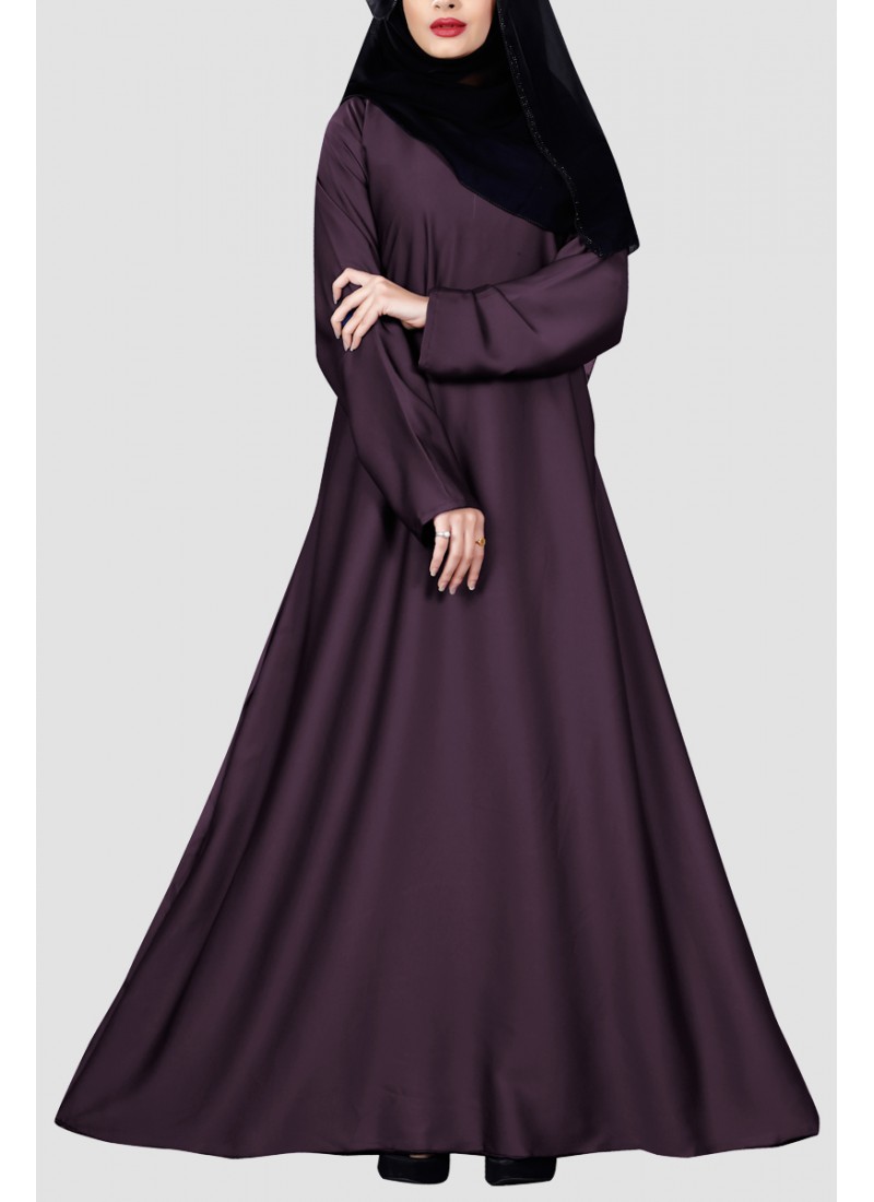 Stylish Plain Umbrella Abaya