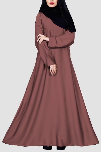 Modern Plain Umbrella Abaya