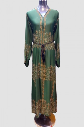 Classy Crsytal Abaya 