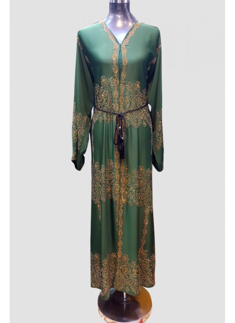 Classy Crsytal Abaya 