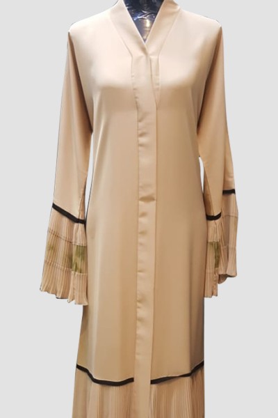 Plain Pleated Abaya 