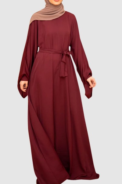 Umbrella Cut Plain Abaya 