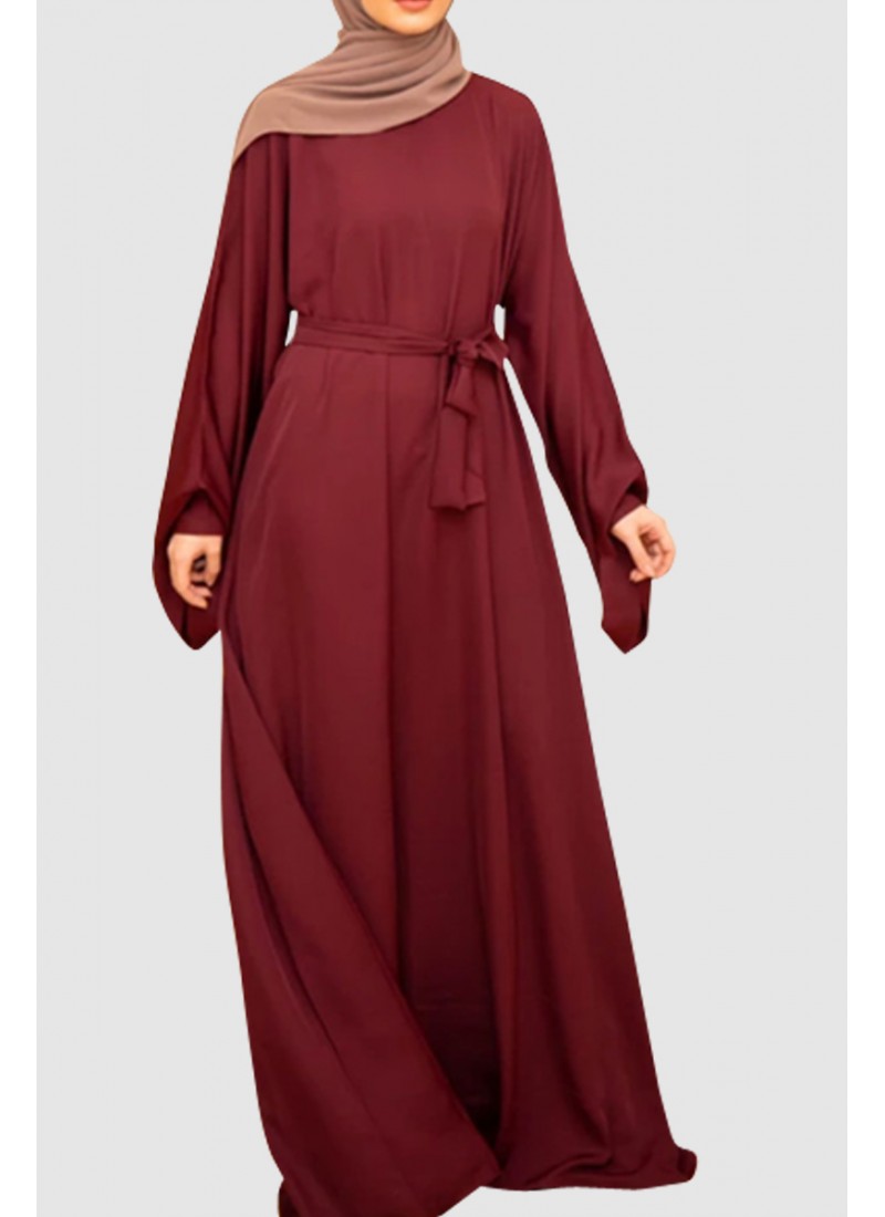 Umbrella Cut Plain Abaya 