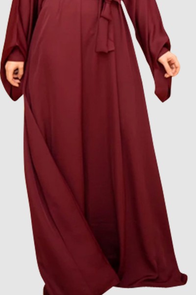 Umbrella Cut Plain Abaya 