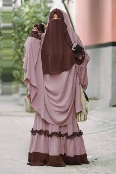 (6 Pieces Set) Jilbab Pray Abaya