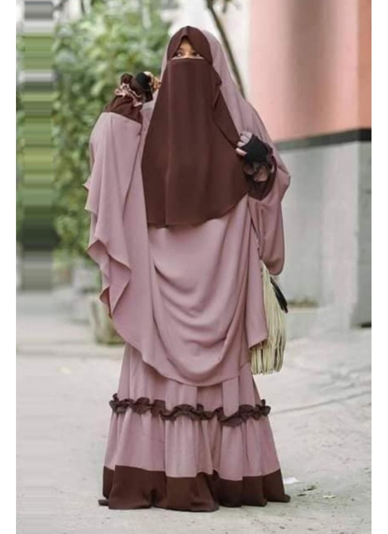 (6 Pieces Set) Jilbab Pray Abaya