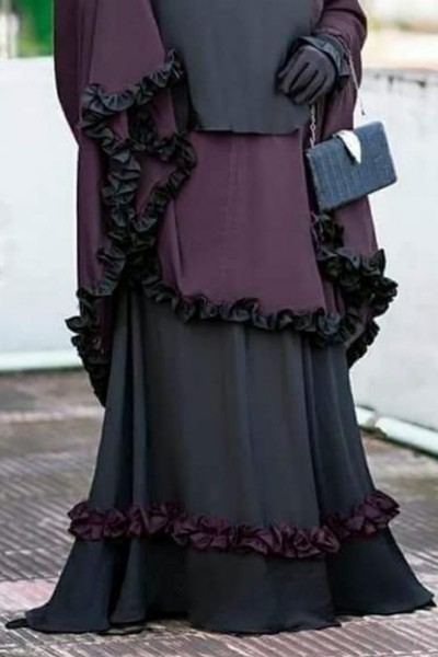 (6 Pieces Set) Detailed Pray Abaya