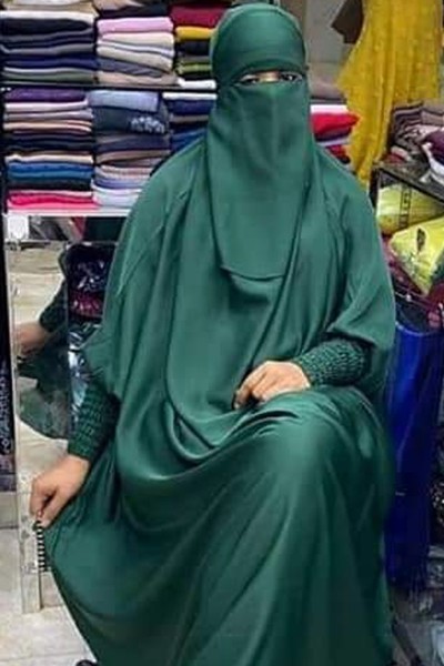 (12 Pieces Set) Green Jilbab Abaya