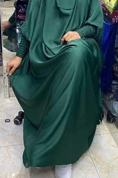 (12 Pieces Set) Green Jilbab Abaya