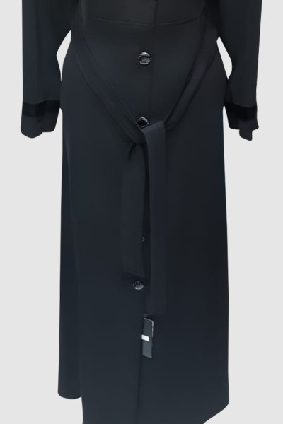 (3 Pieces Set) Simple Abaya Coat