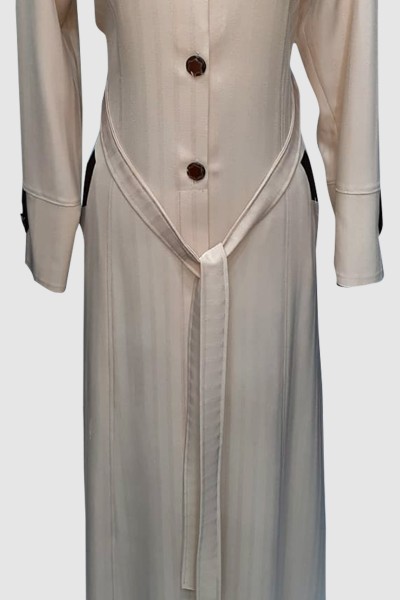 (3 Pieces Set) Classy Abaya Coat