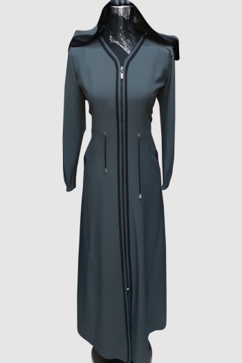 (3 Pieces Set) Trends Abaya Coat