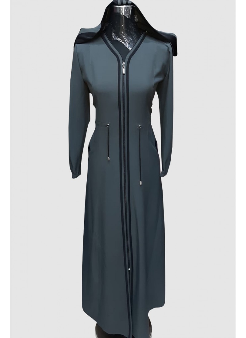 (3 Pieces Set) Trends Abaya Coat