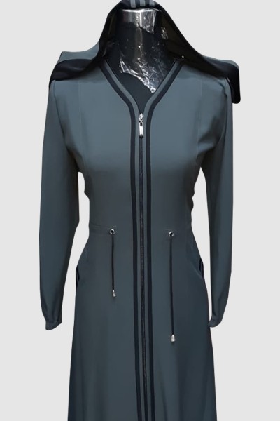 (3 Pieces Set) Trends Abaya Coat