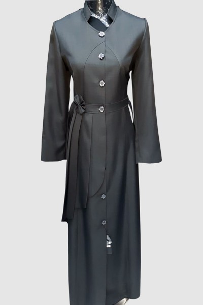 (3 Pieces Set) Formal Abaya Coat